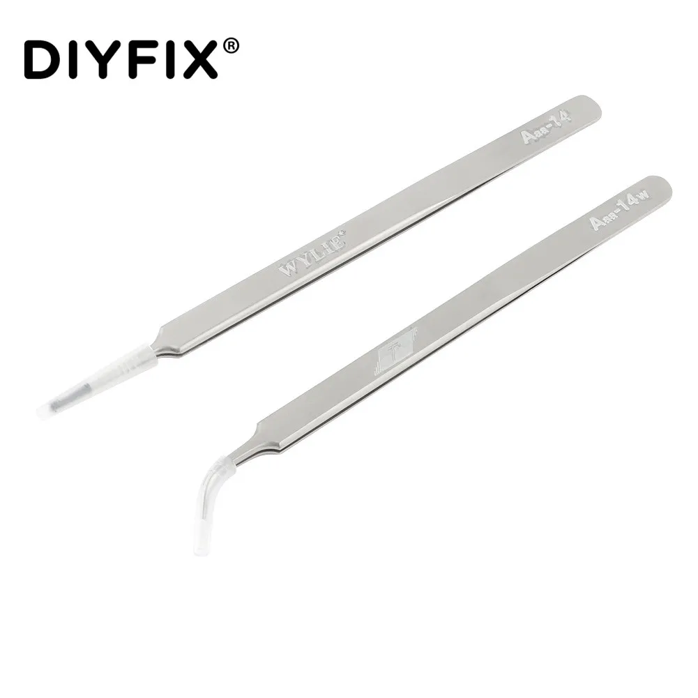 DIYFIX Высокое качество ультра Классическая приковывающая взгляд точность профессиональный мобильный телефон ремонт антистатические пинцеты ручной инструмент
DIYFIX Высокое качество ультра Классическая приковывающая взгляд точность профессиональный мобильный телефон ремонт антистатические пинцеты ручной инструмент