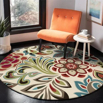 Auspicious Plants and Flowers Ethnic Style Round Living Room Bedroom Hanging Basket Chair Non-slip Floor Mat Carpet
Auspicious Plants and Flowers Ethnic Style Round Living Room Bedroom Hanging Basket Chair Non-slip Floor Mat Carpet