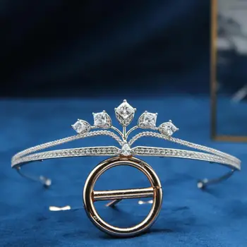 Korean Exquisite Bride Wedding Tiara Simple Micro Inlaid Zircon Sparkling Crown Crystal Court Luxury Princess Hair Accessory
Korean Exquisite Bride Wedding Tiara Simple Micro Inlaid Zircon Sparkling Crown Crystal Court Luxury Princess Hair Accessory