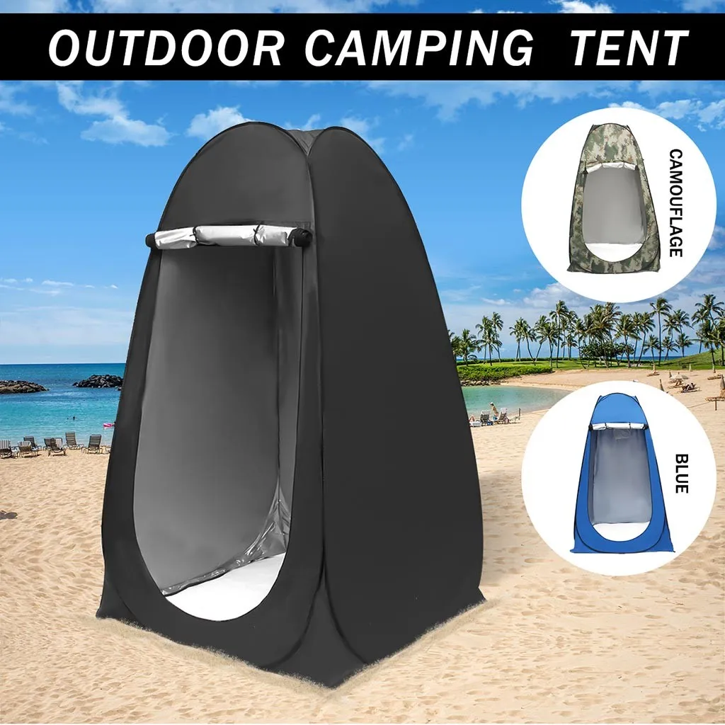 Pop-up Outdoor Camping Shower Tent Simple Mobile Toilet Dressing Waterproof Single Stronger UV Resistance Comfortable | Спорт и