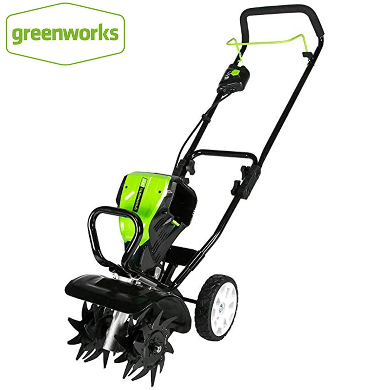 GREENWORKS 82 в 10 дюймов ручной культиватор/культиватор с вращающейся кромкой семейный