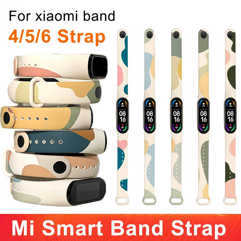Xiaomi Mi умный браслет 6 5 4 3 ремешок Morandi atchband сменный спортивный цветной ТПУ