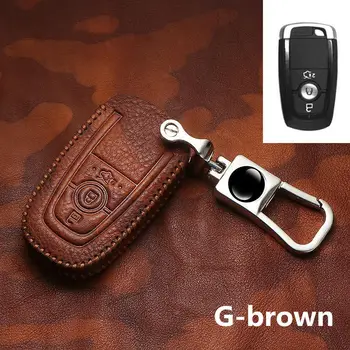 Leather Key Case for Car Key Cover for Ford 2017 Edge F250 3 Buttons Smart Key Case For Car Interior Accessories
Leather Key Case for Car Key Cover for Ford 2017 Edge F250 3 Buttons Smart Key Case For Car Interior Accessories