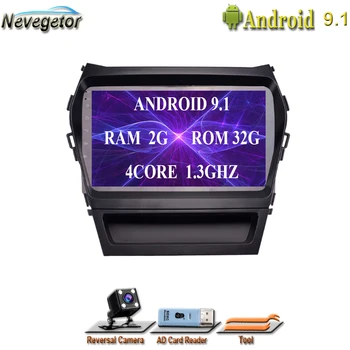 2G+32G Android 9.1 Car DVD GPS Navigation Player Deckless Car Stereo for Hyundai IX45 Santa fe 2013-2016 Radio player
2G+32G Android 9.1 Car DVD GPS Navigation Player Deckless Car Stereo for Hyundai IX45 Santa fe 2013-2016 Radio player