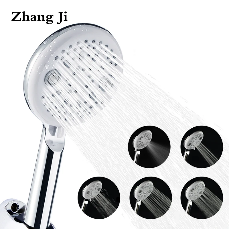 ZhangJi Modern Design 5 Modes Bathroom Shower head Chrome Plate ABS Handheld Switch Watersaving Showerhead
ZhangJi Modern Design 5 Modes Bathroom Shower head Chrome Plate ABS Handheld Switch Watersaving Showerhead