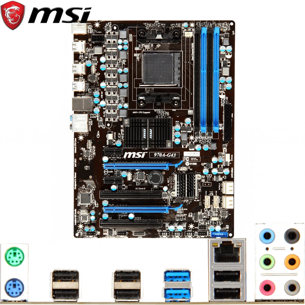 MSI 970A-G43 For AMD® FX Phenom II X6/X4/X3/X2 Sempron Socket AM3/AM3+ USB3.0 DDR3 32GB ATX 970 Desktop PC Motherboard
MSI 970A-G43 For AMD® FX Phenom II X6/X4/X3/X2 Sempron Socket AM3/AM3+ USB3.0 DDR3 32GB ATX 970 Desktop PC Motherboard