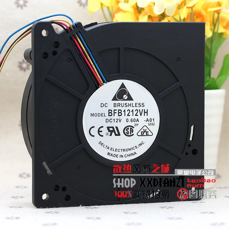 4-проводной вентилятор охлаждения сервера Delta Electronics BFB1212VH A01 DC 12 В 120 А 120x30 мм
4-проводной вентилятор охлаждения сервера Delta Electronics BFB1212VH A01 DC 12 В 120 А 120x30 мм