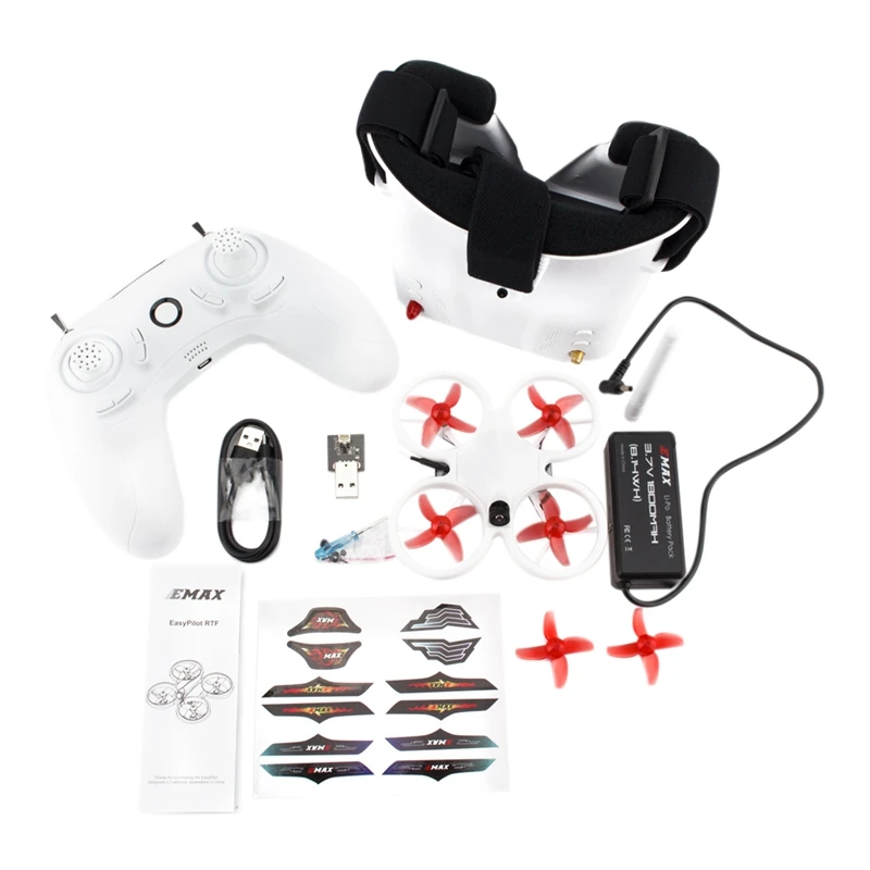 FPV Drone Kit 82MM Mini 5.8G Indoor FPV Racing Drone with Camera Goggle RC Drone 2-3S RTF Version for Beginner
FPV Drone Kit 82MM Mini 5.8G Indoor FPV Racing Drone with Camera Goggle RC Drone 2-3S RTF Version for Beginner