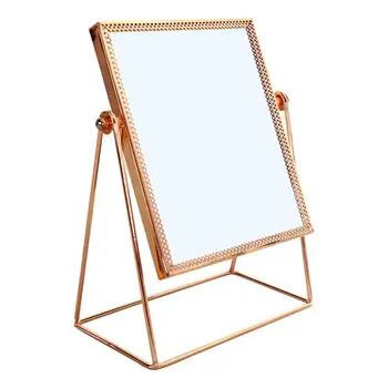 Simple Makeup Mirror Gold Nordic Style Single Sided Table Mirror High End Ladies Office Dormitory Desktop Mirror Tool
Simple Makeup Mirror Gold Nordic Style Single Sided Table Mirror High End Ladies Office Dormitory Desktop Mirror Tool