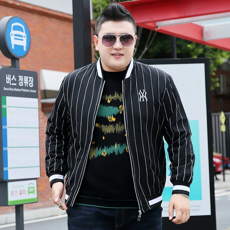 Loose men's plus fat plus size jacket fat guy oversized striped spring and autumn fashion zipper plus size jacket
Loose men's plus fat plus size jacket fat guy oversized striped spring and autumn fashion zipper plus size jacket