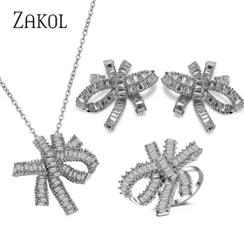 ZAKOL Exquisite Zircon Twist Love Knot Stud Earring Luxury White Color Bridal Wedding Jewelry For Elegant Women FSSP3054
ZAKOL Exquisite Zircon Twist Love Knot Stud Earring Luxury White Color Bridal Wedding Jewelry For Elegant Women FSSP3054