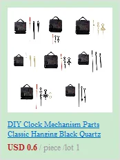 Description Picture 6 of itemDIY Clock Mechanism Parts Classic Hanging Black Quartz Watch Wall Clock Movement Quartz repair Movement with clock needles