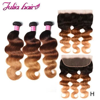 Ali Julia Hair Ombre Body Wave Human Hair 3 Bundles With Frontal High Ratio Brazilian Remy Hair
Ali Julia Hair Ombre Body Wave Human Hair 3 Bundles With Frontal High Ratio Brazilian Remy Hair