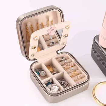 Portable Jewelry Box Organizer PU Leather Jewellery Ring Earring Boxes Travel Packaging Storage Display Case Organizer
Portable Jewelry Box Organizer PU Leather Jewellery Ring Earring Boxes Travel Packaging Storage Display Case Organizer