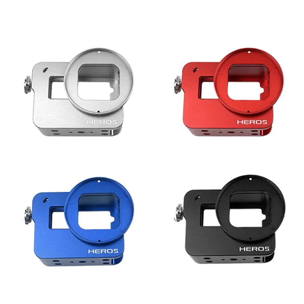 Metal Aluminum Alloy Protective Case Housing Frame Mount Case Shell with Lens Cover + Useful Accessories Kit for GoPro Hero 6&5
Metal Aluminum Alloy Protective Case Housing Frame Mount Case Shell with Lens Cover + Useful Accessories Kit for GoPro Hero 6&5