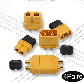 4Pairs RC Boat/Car/Aircraft Model XT60 Female Male Connectors Plug with Cover XT60 Plug Connector for RC Lipo Battery ESC Parts
4Pairs RC Boat/Car/Aircraft Model XT60 Female Male Connectors Plug with Cover XT60 Plug Connector for RC Lipo Battery ESC Parts