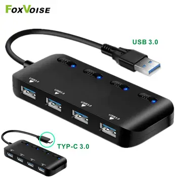 USB 3.0 Hub Multi Type C High Speed 4 Ports Splitter For Macbook Xiaomi Huawei TF SD Card All In One Expander Hab For PC Laptop
USB 3.0 Hub Multi Type C High Speed 4 Ports Splitter For Macbook Xiaomi Huawei TF SD Card All In One Expander Hab For PC Laptop