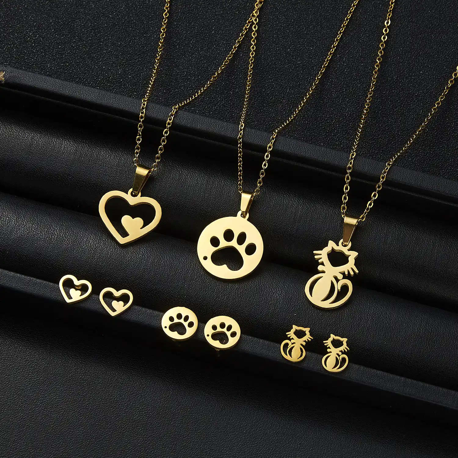 new fashion jewelry simple gold-color romantic heart necklace