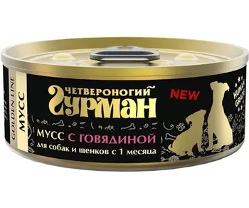 Gourmet quadruped four legged Gourmet GOLDEN LINE for dogs and puppies mousse with beef 100g
Gourmet quadruped four legged Gourmet GOLDEN LINE for dogs and puppies mousse with beef 100g