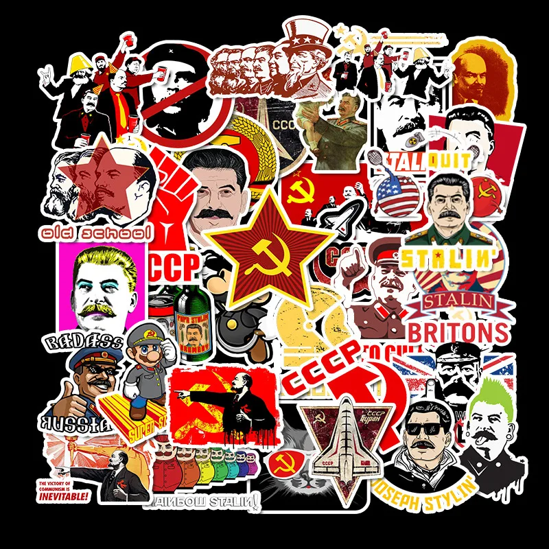 50Pcs World War II Russian Comrade Joseph Stalin Leninist Political Propaganda Soviet Union USSR CCCP Poster Retro Stickers
50Pcs World War II Russian Comrade Joseph Stalin Leninist Political Propaganda Soviet Union USSR CCCP Poster Retro Stickers