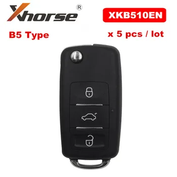 Xhorse XKB510EN Universal Remote Key B5 Type 3 Buttons for VVDI VVDI2 Key Tool (English Version) 5 PCS /LOT
Xhorse XKB510EN Universal Remote Key B5 Type 3 Buttons for VVDI VVDI2 Key Tool (English Version) 5 PCS /LOT