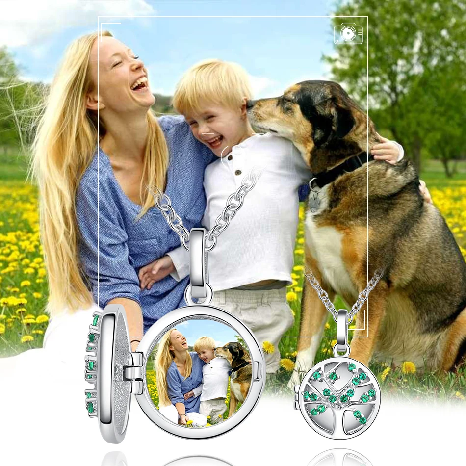 ELESHE Personalized Custom Photo Family Tree Crystal Pendant Necklace 925 Sterling Silver Chain For Women Fashion Jewelry
ELESHE Personalized Custom Photo Family Tree Crystal Pendant Necklace 925 Sterling Silver Chain For Women Fashion Jewelry