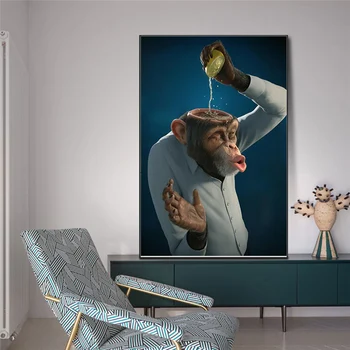 Poster and Prints Funny Monkey Lemon Canvas Painting Gorilla Animal Wall Art Picture for Living Room Home Design
Poster and Prints Funny Monkey Lemon Canvas Painting Gorilla Animal Wall Art Picture for Living Room Home Design
