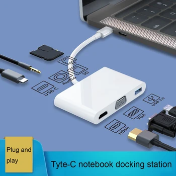 Type C Hub USB C Docking Station Type C to HDMI USB3.0 VGA PD Adapter SD/TF Card Reader for MacBook Samsung Huawei type c HUB
Type C Hub USB C Docking Station Type C to HDMI USB3.0 VGA PD Adapter SD/TF Card Reader for MacBook Samsung Huawei type c HUB