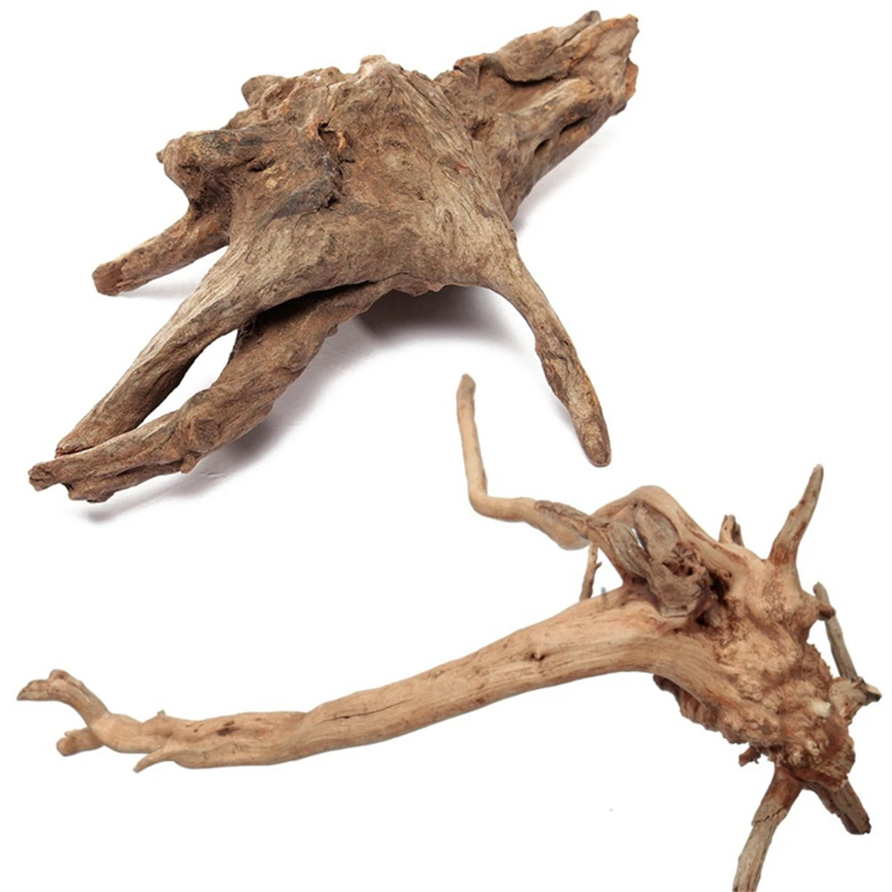 6 Aquarium Mopani Driftwood Ornamental Root Decoration Wood Ornament Natural Tree Trunk Plant Decor 10-35CM