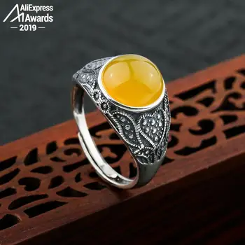 10*10mm 6.18 Sale S925 Sterling Silver Ukraine Amber Rings Exaggerated Rings health rich lithuania Retro Handmade
10*10mm 6.18 Sale S925 Sterling Silver Ukraine Amber Rings Exaggerated Rings health rich lithuania Retro Handmade