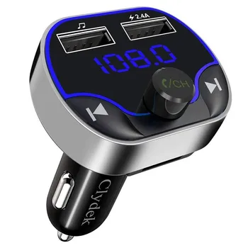 Bluetooth FM Transmitter Aux Modulator Car MP3 Player Audio Receiver Bluetooth Handsfree Calling Car Kit Dual USB Car Charger
Bluetooth FM Transmitter Aux Modulator Car MP3 Player Audio Receiver Bluetooth Handsfree Calling Car Kit Dual USB Car Charger