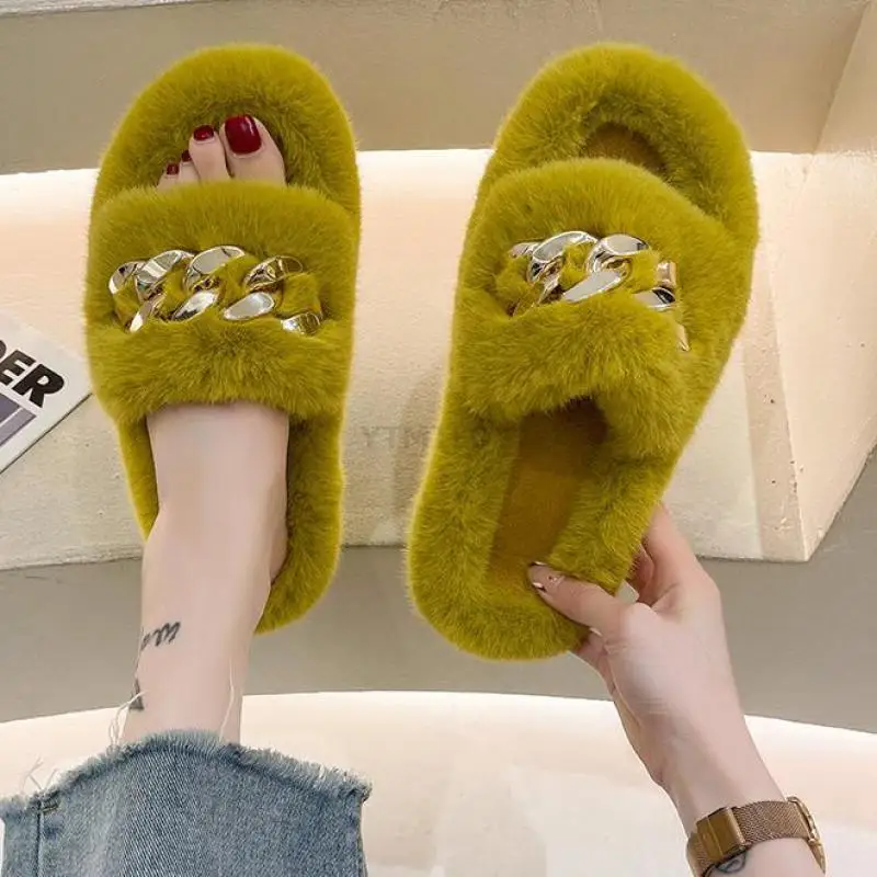 Фото Women's Winter Warm Slippers Cozy Soft Plush Non Slip Flat Comfortable Luxury Indoor Ytmtloy House Shoes Sapatos Mulher | Обувь