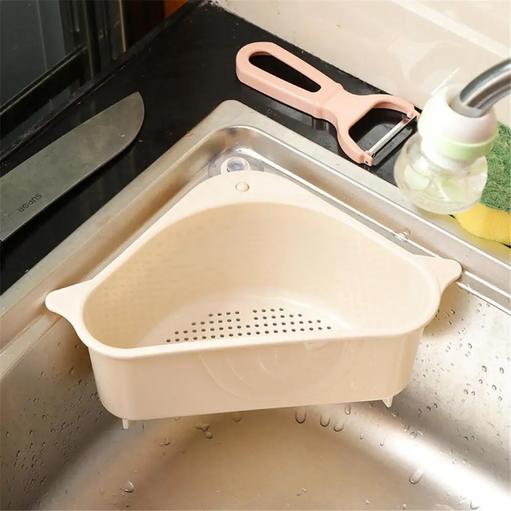 Kitchen Triangular Sink Strainer Drain Vegetable Fruit Drainer Basket Suction Cup Sponge Rack Storage ToolSink Filter Shelf
Kitchen Triangular Sink Strainer Drain Vegetable Fruit Drainer Basket Suction Cup Sponge Rack Storage ToolSink Filter Shelf