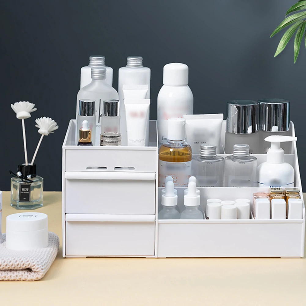 Makeup-organizer Plastic Large Capacity Cosmetics Box Multifunction Desktop Sundries Stationary Cosmetics Organizer Display Box
Makeup-organizer Plastic Large Capacity Cosmetics Box Multifunction Desktop Sundries Stationary Cosmetics Organizer Display Box