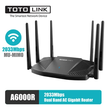 TOTOLINK A6000R Wifi Gigabit Router Dual-Core Dual Band 2033Mbps 6*5dBi fixed antennas / MU-MIMO
TOTOLINK A6000R Wifi Gigabit Router Dual-Core Dual Band 2033Mbps 6*5dBi fixed antennas / MU-MIMO
