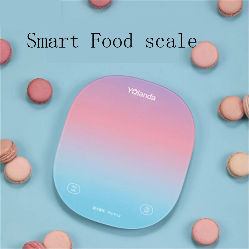 Smart Kitchen Scale can Connect to APP Food Scale Home Nutrition Scale Colorful Baking Electronic Scale Weighing Balance 5KG/1g
Smart Kitchen Scale can Connect to APP Food Scale Home Nutrition Scale Colorful Baking Electronic Scale Weighing Balance 5KG/1g