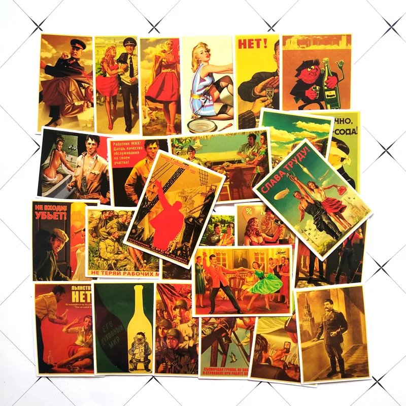 25Pcs Stalin Ussr Cccp Retro Poster Good Quality Printed Wall Retro Posters For Home Bar Cafe Room Wall Sticker
25Pcs Stalin Ussr Cccp Retro Poster Good Quality Printed Wall Retro Posters For Home Bar Cafe Room Wall Sticker