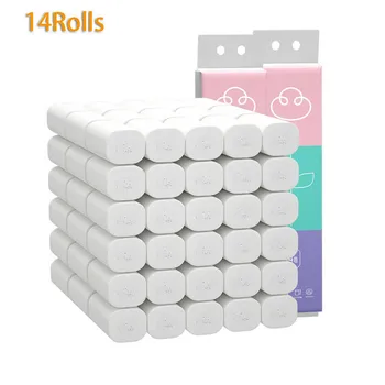 14 Rolls / Pack Toilet Paper Towels Paper Tissue 4-Ply Bath Tissue Bathroom Home Soft Strong Absorbent Hand Towels Paper Towels
14 Rolls / Pack Toilet Paper Towels Paper Tissue 4-Ply Bath Tissue Bathroom Home Soft Strong Absorbent Hand Towels Paper Towels