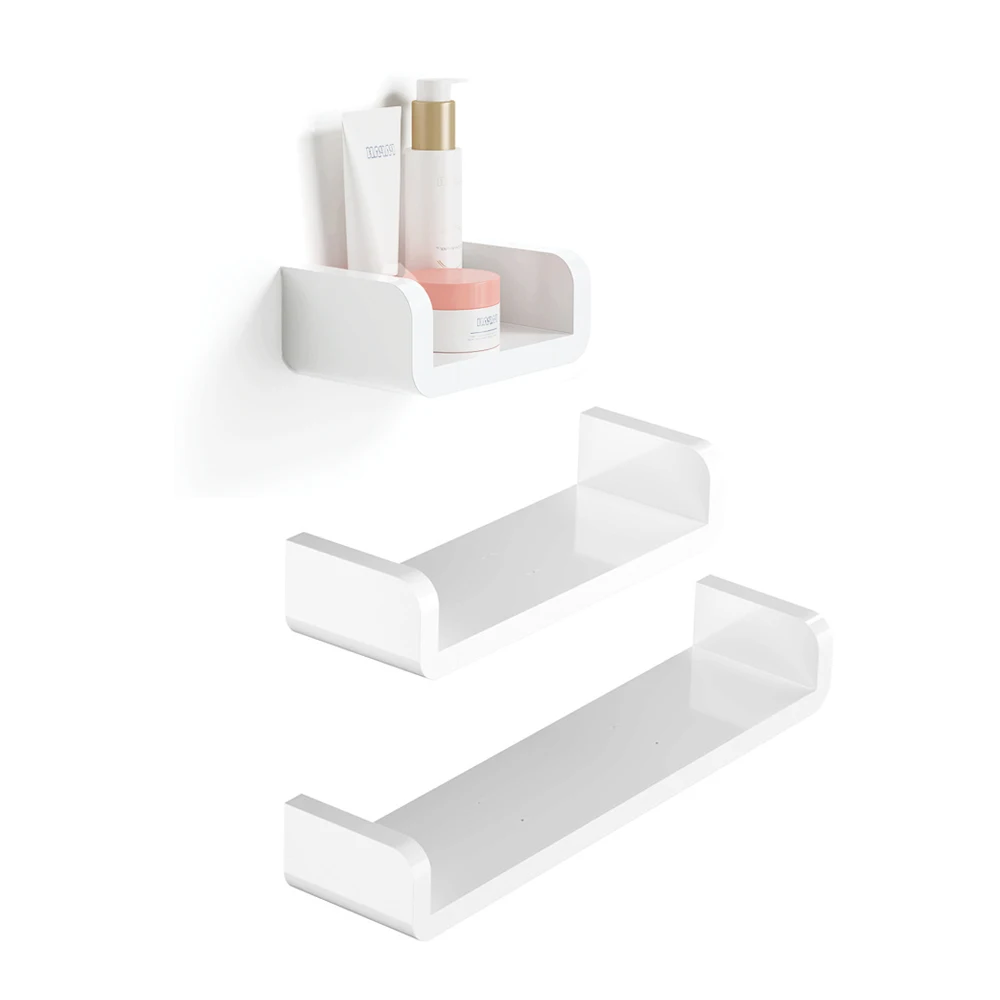 Bathroom Shelf Wall Mounted Organizer Drill Free Fixture Furniture Kitchen Home Improvement with Waterproof ABS Rack Accessory
Bathroom Shelf Wall Mounted Organizer Drill Free Fixture Furniture Kitchen Home Improvement with Waterproof ABS Rack Accessory