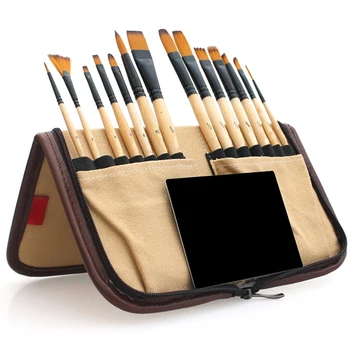14pcs Professional Paint Brushes Set Nylon Hair Acrylic Watercolor Brush With Pencil Case For Artists Body Face Painting
14pcs Professional Paint Brushes Set Nylon Hair Acrylic Watercolor Brush With Pencil Case For Artists Body Face Painting