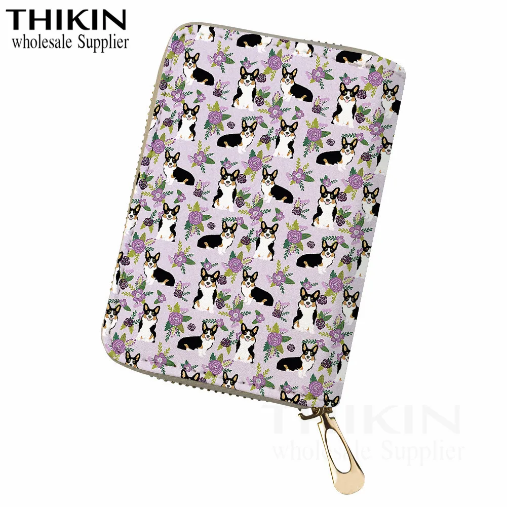 THIKIN Small Corgi Credit Card Holder Protection Cover for Women Leather Wallet Purse Pouch Female Porte Carte Travel Carteira
THIKIN Small Corgi Credit Card Holder Protection Cover for Women Leather Wallet Purse Pouch Female Porte Carte Travel Carteira