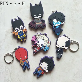 Cartoon Rubber Texture Marvel Anime Batman Keychain Advanced Hardware Keychain Harley Quinn Harry Quail Jewelry Pendant Key Ring
Cartoon Rubber Texture Marvel Anime Batman Keychain Advanced Hardware Keychain Harley Quinn Harry Quail Jewelry Pendant Key Ring