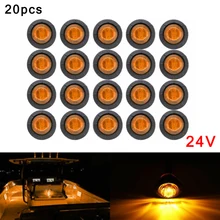 20pcs LED Light 24V Marking light PC Lens + Rubber Base LED Durable Nnovation Safely
20pcs LED Light 24V Marking light PC Lens + Rubber Base LED Durable Nnovation Safely
