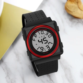 Fashion Digital Watch LED Shock Resistant Square Wristwatch Rubber Band Waterproof Calendar Clock Sport Mens Gift
Fashion Digital Watch LED Shock Resistant Square Wristwatch Rubber Band Waterproof Calendar Clock Sport Mens Gift