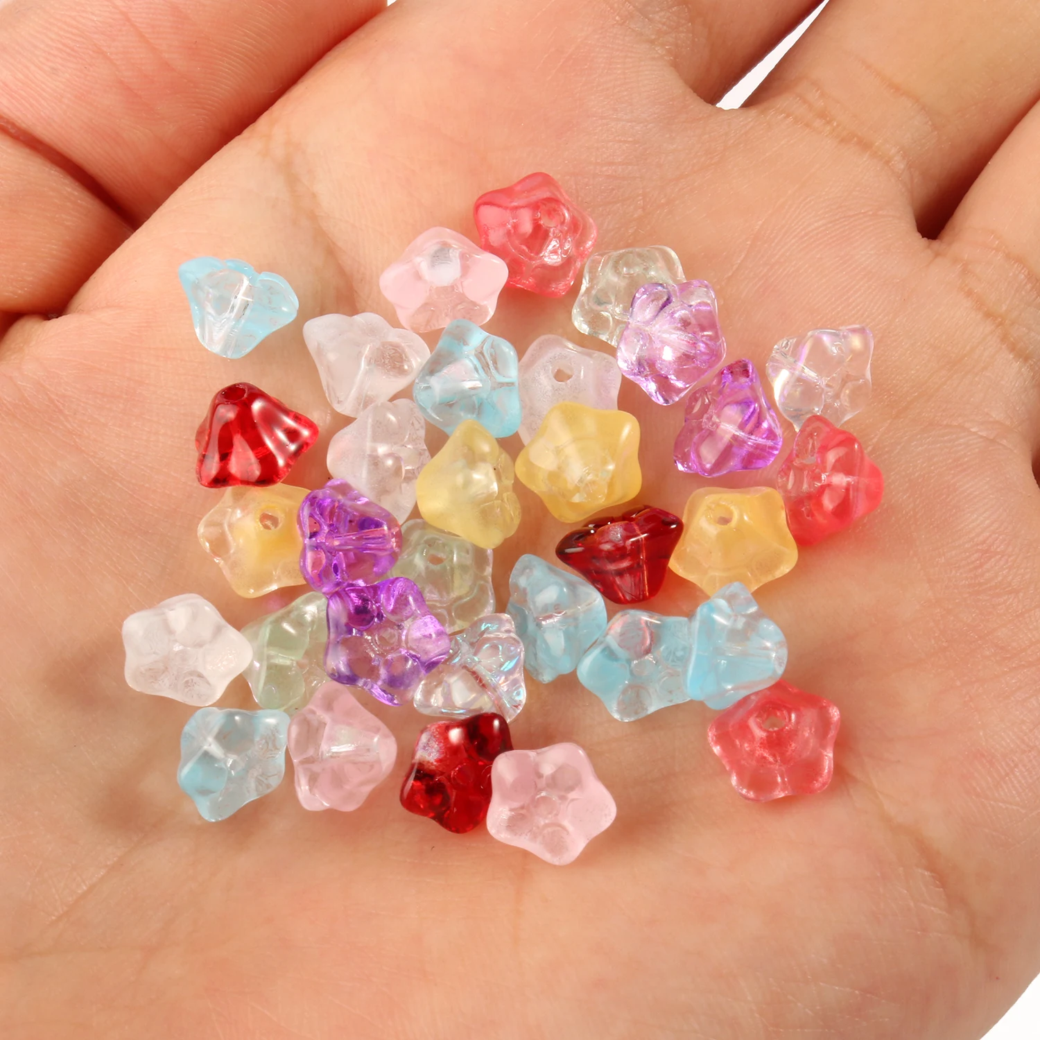 20pcs Multi Colors Trumpet Flower Lampwork Crystal Glass Spacer Bead For Jewelry Making Diy Needlework Bracelet Hairpin Supplies
20pcs Multi Colors Trumpet Flower Lampwork Crystal Glass Spacer Bead For Jewelry Making Diy Needlework Bracelet Hairpin Supplies