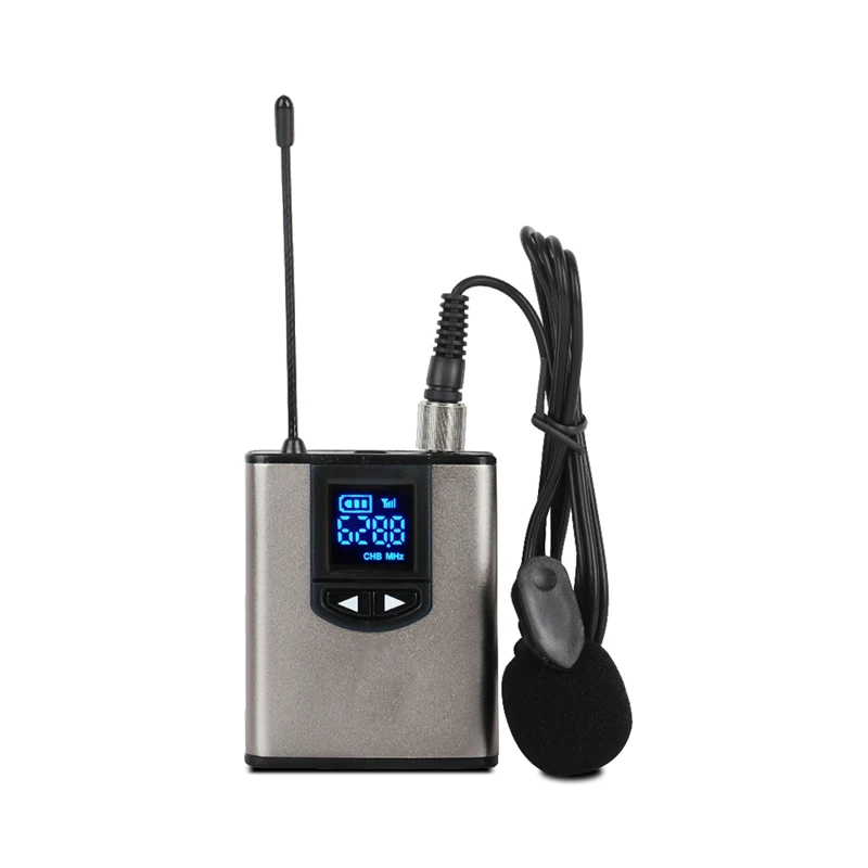 UHF Wireless Microphone System Mini Lavalier Mic with Bodypack Portable Receiver and Mini Receiver for Teach Lecture
UHF Wireless Microphone System Mini Lavalier Mic with Bodypack Portable Receiver and Mini Receiver for Teach Lecture