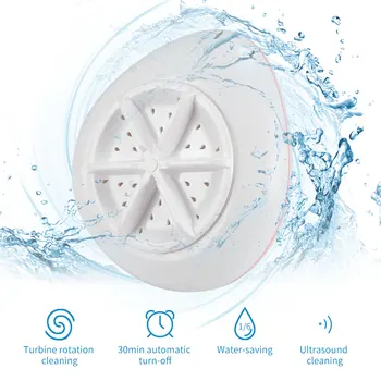 Portable Mini Washing Machine Ultrasonic Turbine Washing Machine Foldable Bucket Shape Laundry Clothes Washer For Home Travel
Portable Mini Washing Machine Ultrasonic Turbine Washing Machine Foldable Bucket Shape Laundry Clothes Washer For Home Travel