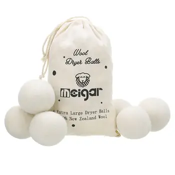 6pcs/set MEIGAR Reusable Wool Laundry Clean Balls Dryer Organic Fabric Softer Ball Premium Luandry Washing 7cm + Bag
6pcs/set MEIGAR Reusable Wool Laundry Clean Balls Dryer Organic Fabric Softer Ball Premium Luandry Washing 7cm + Bag