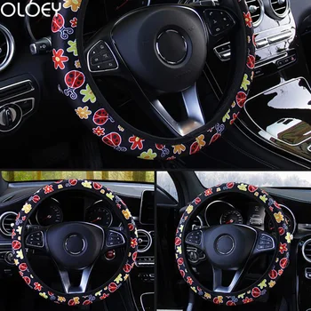 Car Steering Wheel Cover Flowers Print Anti-slip Car Styling Elastic 38cm Steering Covers Universal Interior Accessories
Car Steering Wheel Cover Flowers Print Anti-slip Car Styling Elastic 38cm Steering Covers Universal Interior Accessories