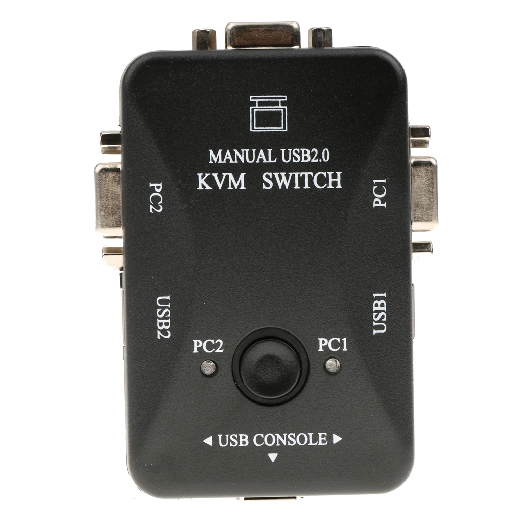 2-Port USB KVM Switch Box For Mouse Keyboard Monitor Sharing Computer PC
2-Port USB KVM Switch Box For Mouse Keyboard Monitor Sharing Computer PC